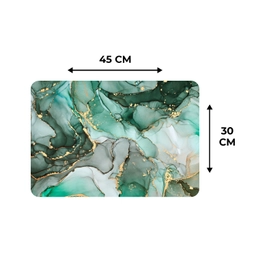 Goud - Marmer - Groen - Luxe - Marmerlook - Grijs Placemat vinyl groot -specs