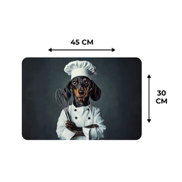 Hond - Garde - Kok Placemat vinyl groot -specs