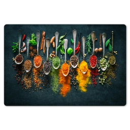 Kruiden - Specerijen - Lepels Placemat vinyl groot -zzsfeer1_Kitchenyeah-website