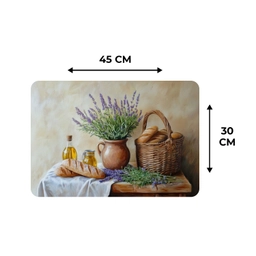 Lavendel - Brood - Stilleven Placemat vinyl groot -specs