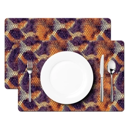 Slang - Schubben - Kleurrijk Placemat vinyl groot 368 -zzsfeer2_Kitchenyeah-website