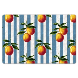 Strepen - Citroen - Blauw Placemat vinyl groot 368 -zzsfeer1_Kitchenyeah-website