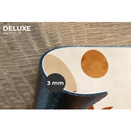 Vormen - Rond - Bladeren - Beige Placemat vinyl groot -closeup