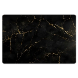 Zwart marmer - Gouden aders - Klassiek Placemat vinyl groot -zzsfeer1_Kitchenyeah-website