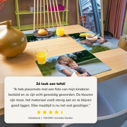 placemat met foto hondenfoto op placemat
