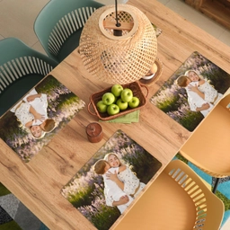 placemat met foto set van 6