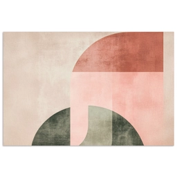 Cirkel - Abstract - Roze poster papier klein -3d