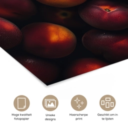 Fruit - Close up - Nectarines poster papier klein -closeup_NL
