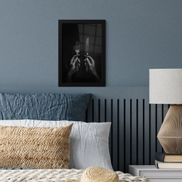 Bestek - Zwart - Wit fotolijst zwart zonder passe partout klein -sfeer3