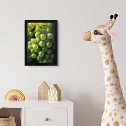 Druiven - Tros - Groen fotolijst zwart zonder passe partout klein -usfeer4_kinderkamer