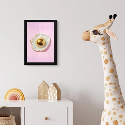 Ei - Disco - Ontbijt - Glitter fotolijst zwart zonder passe partout klein -usfeer4_kinderkamer