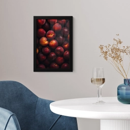 Fruit - Close up - Nectarines fotolijst zwart zonder passe partout klein -sfeer4
