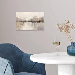 Moderne kunst - Abstract - Beige poster papier klein -sfeer3