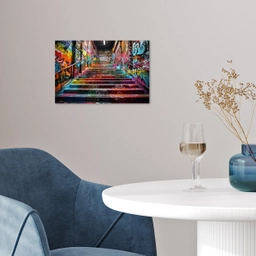Trap - Graffiti - Kleuren - Kunst poster papier klein -sfeer3