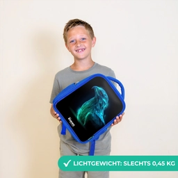 Digitale adelaar in profiel Kinderrugzak - Blauw middel -sfeer1_NL