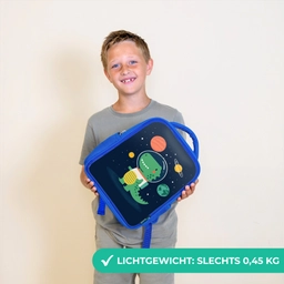 Dino - Ruimtepak - Planeten Kinderrugzak - Blauw middel -sfeer1_NL