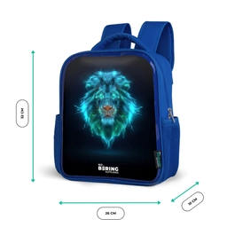 Lichtgevende leeuw Kinderrugzak - Blauw middel -productfoto_formaten