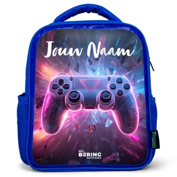 Controller - Neon - Game Kinderrugzak - Blauw middel -3d