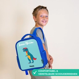 Dino - Dier - Zonnebril Kinderrugzak - Blauw middel -sfeer3_NL