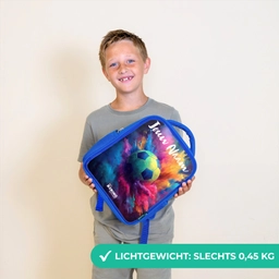 Neon - Bal - Kleurrijk Kinderrugzak - Blauw middel -sfeer1_NL