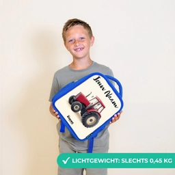 Tractor - Getekend - Rood Kinderrugzak - Blauw middel -sfeer1_NL