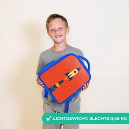 Raket - Planeten - Rood Kinderrugzak - Blauw middel -sfeer1_NL