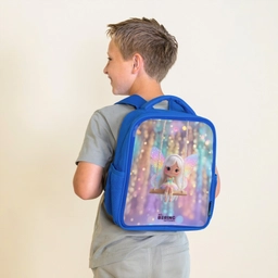 Fee - Elf - Regenboog Kinderrugzak - Blauw middel -sfeer2