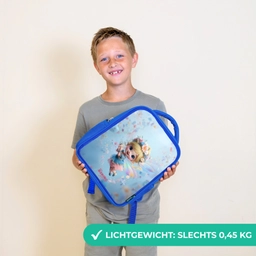 Vlinderfee in Bloemenlucht Kinderrugzak - Blauw middel -sfeer1_NL