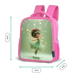 Dansende fee in groen licht Kinderrugzak - Roze middel -productfoto_formaten