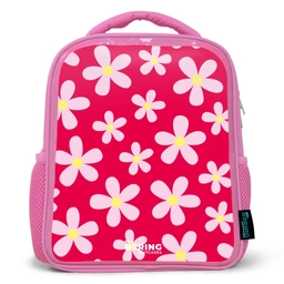 Madeliefjesmania hotpink Kinderrugzak - Roze middel -3d