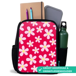 Madeliefjesmania hotpink Rugzak - Zwart middel -inhoud_NL