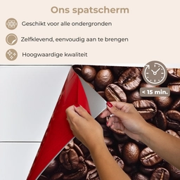 Bonen - Close-up - Donkerbruin keuken achterwand spatscherm klein -spatscherm_NL