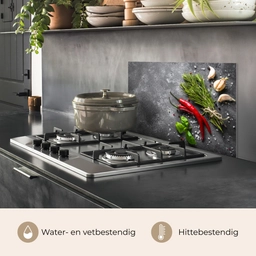 Contrast in Smaak en Textuur keuken achterwand spatscherm klein -usp_NL