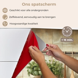 Hout - Keukengerei - Stilleven - Tegels keuken achterwand spatscherm klein -spatscherm_NL