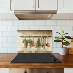 Hout - Keukengerei - Stilleven - Tegels keuken achterwand spatscherm klein -sfeer2