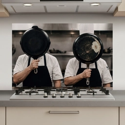 Koks - Koekenpannen - Keuken keuken achterwand spatscherm klein -3d_website