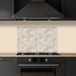 Lijnen - Waaier - Beige keuken achterwand spatscherm klein 900 -sfeer1
