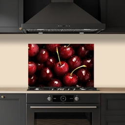 Rood - Fruit - Kersen keuken achterwand spatscherm klein -sfeer1
