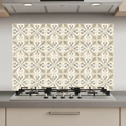 Tegel - Motief - Beige keuken achterwand spatscherm klein 900 -3d_website