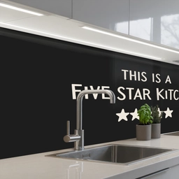 This is a five star kitchen keuken achterwand 2 middel -3d_schuin