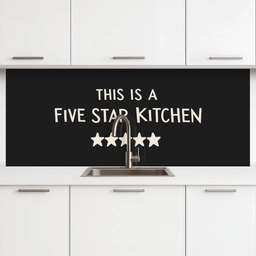 This is a five star kitchen keuken achterwand 2 middel -3d