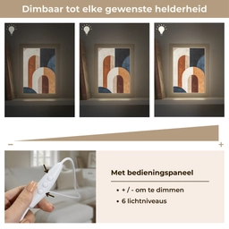 Abstract - Vormen - Donkerblauw Light Box met kabel (Tafellamp) klein -USP_dimbaarNL