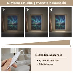 Noorderlicht - Kleurrijk - Bergmeer Light Box met kabel (Tafellamp) klein -USP_dimbaarNL