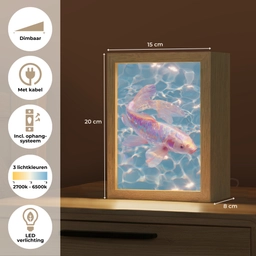 Vis - Water - Blauw - Licht Light Box met kabel (Tafellamp) klein -USP_NL
