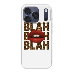 Lip - Rood - Quote Telefoonhoesje iPhone 17 Pro klein -3d