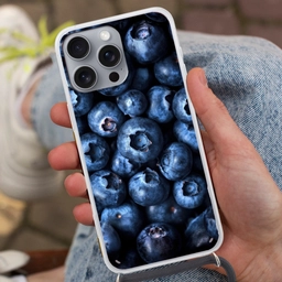Bessen - Blauw - Fruit Hoesje iPhone 16 Pro Max met koord klein -sfeer3