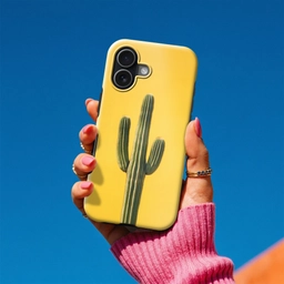 Cactus - Groen - Minimalistisch Toughcase MagSafe Apple iPhone 17 klein -Sfeer1V