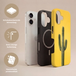 Cactus - Groen - Minimalistisch Toughcase MagSafe Apple iPhone 17 klein -USP_Lagen_NL