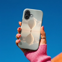 Luchtballon - Wolken - Water - Blauw Toughcase MagSafe Apple iPhone 17 klein -Sfeer1V