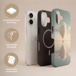 Luchtballon - Wolken - Water - Blauw Toughcase MagSafe Apple iPhone 17 klein -USP_Lagen_NL